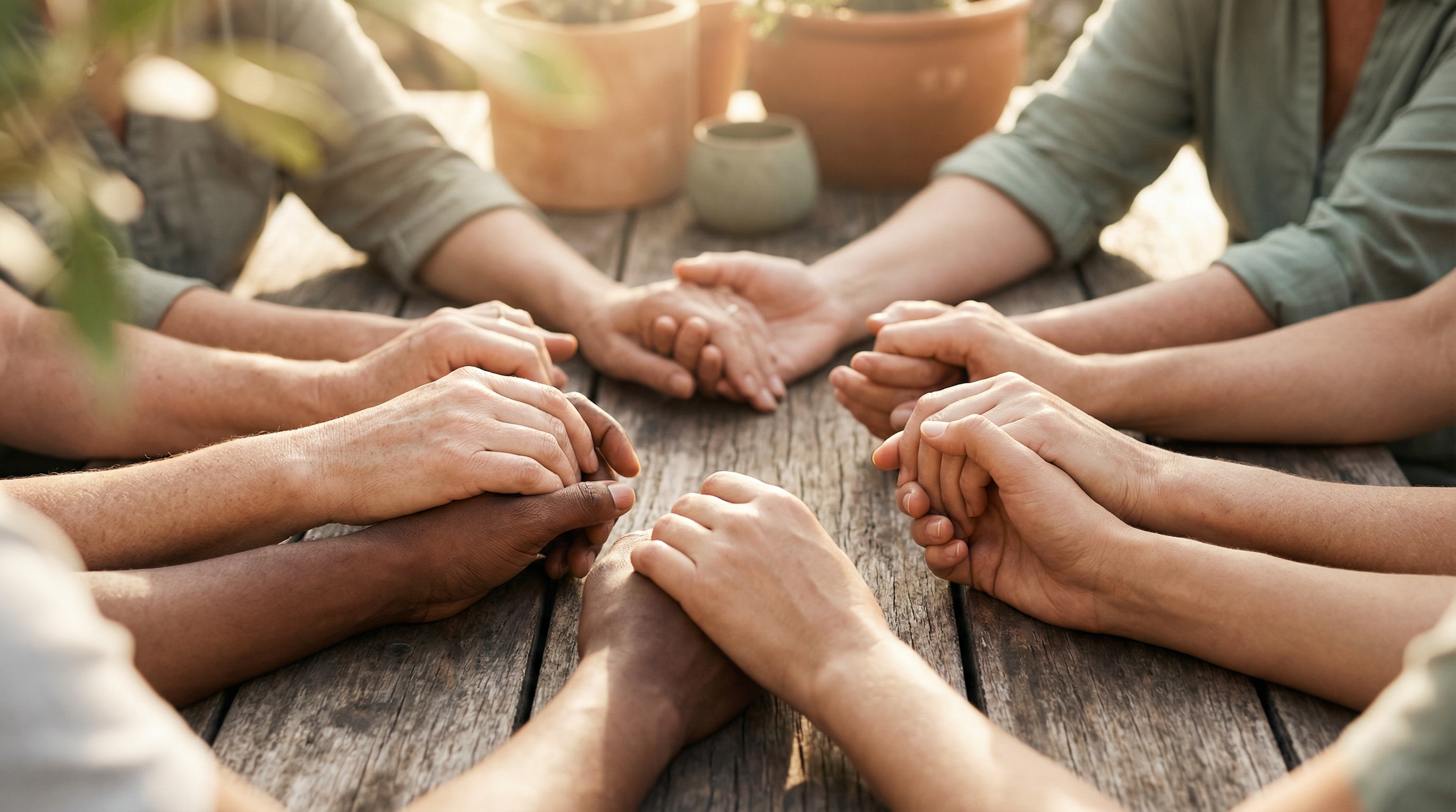 Hands joined in prayer